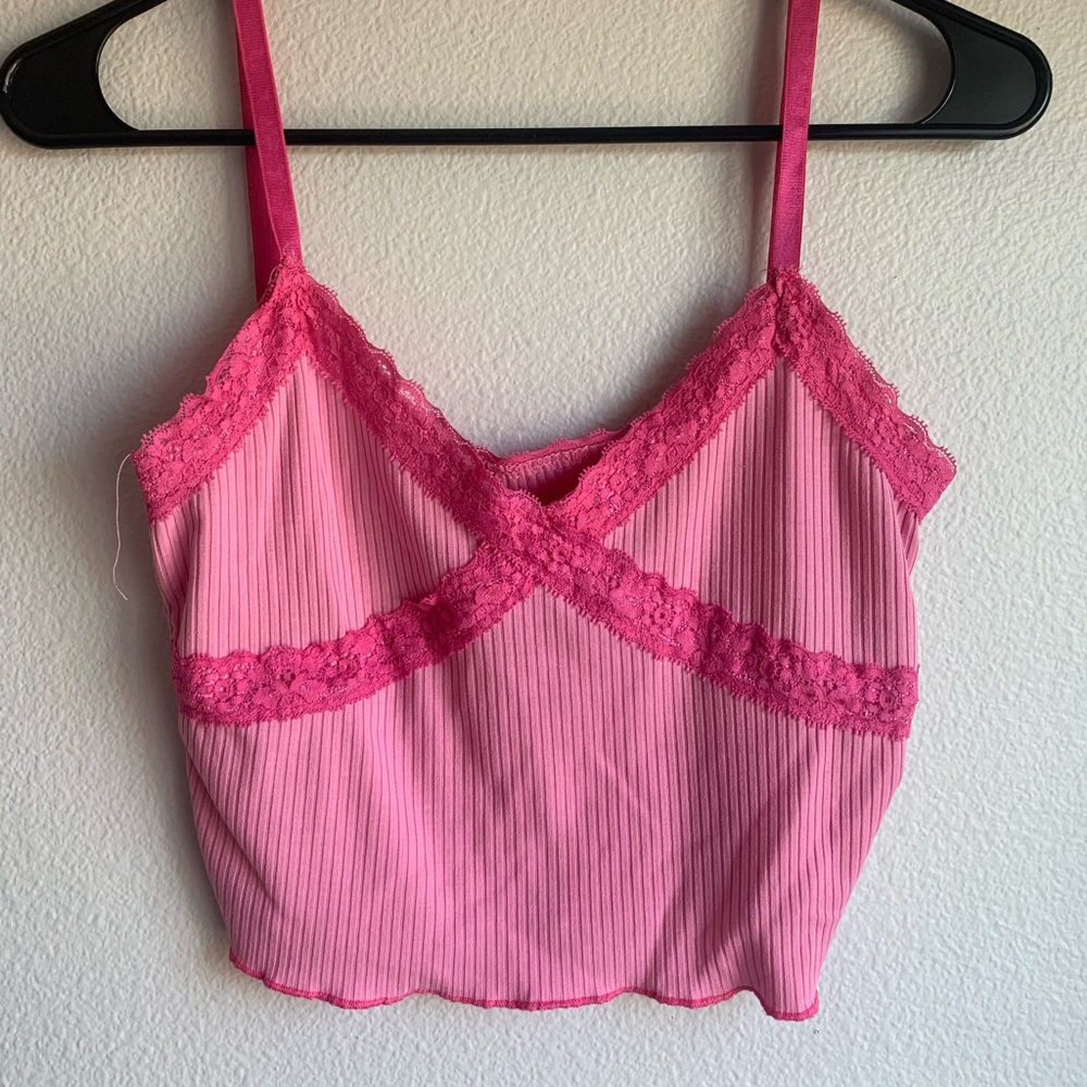 Pink Crop Top